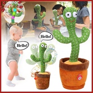 WLSBW Plush Funny Talking Toy Funny Gift Early Childhood Education For Kids Singing Electronic Dancing Cactus Plush Toy Luminous