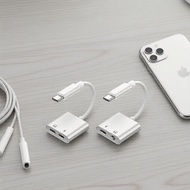 Pro 2-in-1 USB-C Adapter: 3.5mm Audio & PD Charging for Phone 16 15 Pro Max