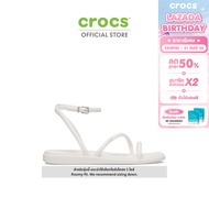 CROCS รองเท้าแตะผู้หญิง MIAMI ANKLE STRAP SANDAL รุ่น 212256-0WV - CHALK