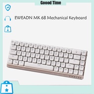 EWEADN MK 68 Mechanical Keyboard Wireless Bluetooth Office, Game, Portable 68 Keys