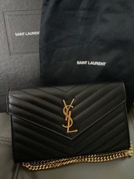 YSL Saint Laurent Wallet On Chain 聖羅蘭包款WOC鏈條信封包