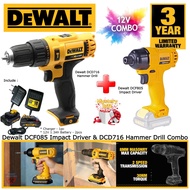 Dewalt DCD716 Hammer Drill & DCF805 Impact Driver 12V Combo