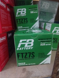 FB BATTERY FTZ7S แบตเตอรี่ รถมอเตอร์ไซด์ 6.3 Ah /12 โวลท์ (แบตเตอรี่แบบแห้ง-แบตใหม่-มีไฟ-พร้อมใช้-ใส