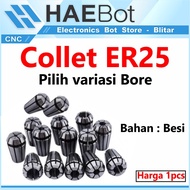 [HAEBOT] Collet ER25 ER 25 ER25A 3.17 4 5 6.35 8 10 12 14 16mm Spindle CNC Router Kolet Bor Mini DC 