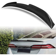 Real Carbon Fiber Rear Trunk Spoiler Wing Lip Tail Lid kit V-Style Fit for 2024-2025 BMW 5-Series i5