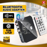 Bluetooth Transmitter And Receiver Audio | NFC Wireless Connect With Aux Optical Coaxial Cable