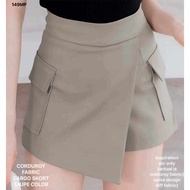 Jasmine Cargo Skort Corduroy Fabric Skirt short style Trendy Fashion