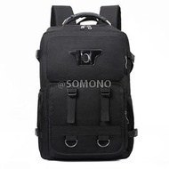 Others - 男士笔记本电脑包，旅行背包，防水男士背包，防盗40升大容量背包，多口袋旅行、远足、露营、攀岩背包（黑色）