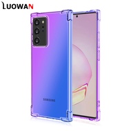 LUOWAN Rainbow Soft TPU Case For Samsung Galaxy Note 20 Note 10 Plus Note 20 Ultra Note 9 Note 8 Gradient Color Case Cover Soft TPU Silicone Phone cases Back Cover