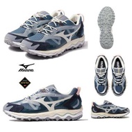 男女裝size JP 23cm to 29cm Mizuno Wave Mujin TL GTX Trail Running shoes colour: D1GA221707 navy_grey