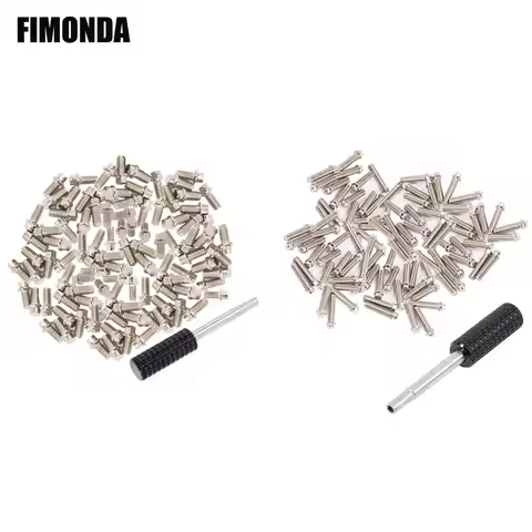 100pcs M2 M3 Steel Scale Beadlock Ring Screws 1.9 2.2 Wheel Rims for 1/10 RC Crawler Car TRX4 Axial 