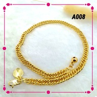 Gelang Kaki  Emas Korea 24K Murah (EA72)(EA22)(EA70)(EA63)(EA114)(EA115)(EA117)