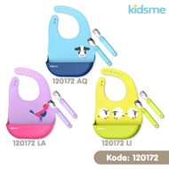 KIDSME DINING SET 120172 SILICONE EATING APRINTS BABY APRINTS SILICONE EATING APRINTS
