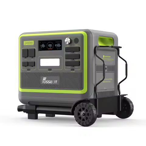 F2400 Solar Generator 2048Wh LiFePO4 Portable Power Station, 2400W, 1.5H Fast Charging,for Home Back