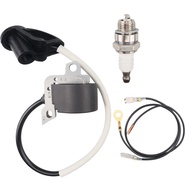 4128 400 1306 Ignition Coil with Spark Plug for Stihl FS400 FS450 FS480 SP400 SP450 FR450 FR480 Brus