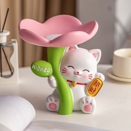 Lucky Cat Key Holder Home Decor Storage Box Organizer Cute Desk Decoration Pink Decoration Bedroom R