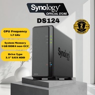 Synology DS124/ DS120j NAS DiskStation 1-Bay NAS 2-Core Processor Ideal Data Backup Storage