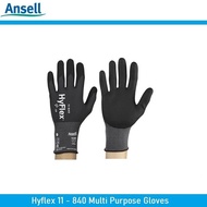 Ansell Gloves Hyflex 11-840 Multi Purpose Safety Gloves - Size 8