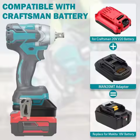 Adapter MAN20MT for Craftsman V20 New Li-ion Battery Convert To for Makita 18V Battery,Use for Makit