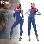Halloween Chucky Costume Jumpsuit - Perfect for Stage & Party Performances