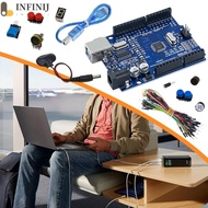 DIY Basic Kit with Breadboard LED Sensor Modules Resistance for Arduino UNO R3 [infinij.sg]
