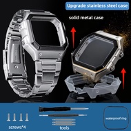 AE1200WH upgrade full Metal case&watchband Mod kit Steel Case bezel watch strap with tools Screw wat