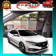 Honda Civic Fc Black Tinted 4Door 4 Tingkap Siap Potong tinted kereta civic tinted civic new