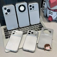 Simple Silver Phone Case For Vivo iQOO Z11 Z11X Z10 Z10X Z10R Z9X Z9 Turbo Plus Z7 Z7i Z6 Lite Pro Z