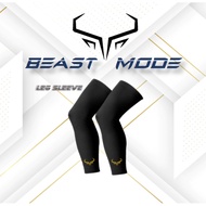 [Ready Stock] Leg Sleeves Leg Protection Leg Gear Beast Mode UV Protection Lengan Kaki Unisex and Mu