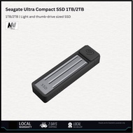 Seagate Ultra Compact SSD 1TB/2TB |  Thumb-Drive Sized SSD | IP54 Dust & Rrain Resistance | USB-C Po