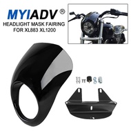 For Harley Sportster Dyna XL 883 XL 1200 XL883 XL1200 Motorcycle Headlight Mask Fairing Bezel Front 