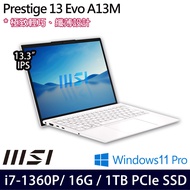 《MSI 微星》Prestige 13Evo A13M-086TW(13.3吋FHD+/i7-1360P/16G/1TB PCIe SSD/Win11Pro)