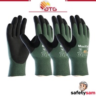 [3 PAIRS BUNDLE] ATG MaxiCut Oil 44-304 Cut Resistant Safety Gloves Nitrile Oil Grip Work Gloves