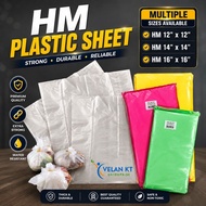 ( 12x12/14x14 /16x16 ) 400gm / 500gm  HM Plastic Sheet/ Plastik Lapis/Plastik bungkus/Transparent Pl