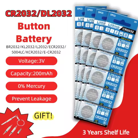 High-quality 2-50pcs 3V 200mAh CR2032 Coin Cells Batteries CR 2032 DL2032 BR2032 Lithium Button Batt