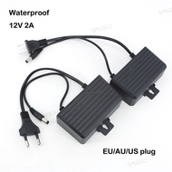 Waterproof AC 100V 240V to DC 12V 2A 2000ma AU US EU plug wall Power supply Adapter outdoor For CCTV