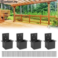 [ARBES-MY]Metal For gazebo Bracket Kit 4 Connectors for Reliable Outdoor Structure Support