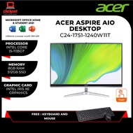 Acer All in One PC FHD Touch Screen (23.8"/I5-1135G7 8GB 512GB SSD KB+Mouse W10) C24-1700-1235W11/C2