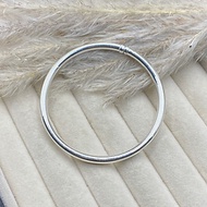 Kiềng Tay Lắc Tay Nữ Bản Trơn Bạc Nguyên Chất S99 BẠC HIỂU MINH LTU656