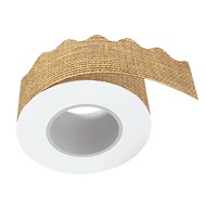 Burlap Border Trim Sticker Scalloped Bulletin Board Border Birthday Border Trim