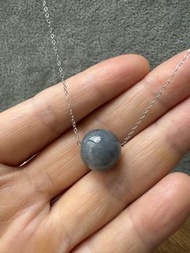天然翡翠路路通吊墜連S925純銀針式萬能頸鏈 Natural Jadeite Rolling Cylinder Pendant with S925 Sterling Silver Necklace,n