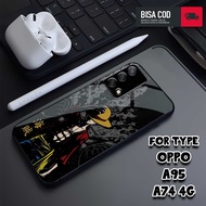 Case OPPO A74 / OPPO A95 TERBARU Motif ONE PIECE Casing Hp Murah Kesing softcase Hp GOOL CUSTOM