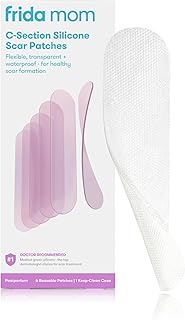 Frida Mom C-Section Silicone Scar Patches | Reusable Medical Grade Silicone Scar Treatment | Great f