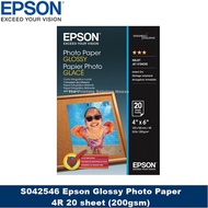 [Original] Epson S042546 Glossy Photo Paper 4R 20 sheet (200gsm) C13S042546