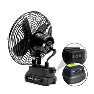 （จัดส่งฟรี）พัดลมแบตเตอรี่ไร้สาย พัดลมไร้สาย พัดลมชาร์จแบต ปรับระดับได้ ความจุแบต 21V ใช้นานถึง 4-8 ช
