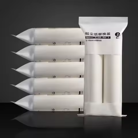 24cm 19cm 16cm Refill Tearable Brush Head Refill for Lint Roller Brush Pet Hair Remover Roller Dust 