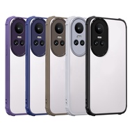 Matte transparent acrylic protective case compatible with Oppo Reno 10 11 11F 12 12F 13 13F 14 14F A