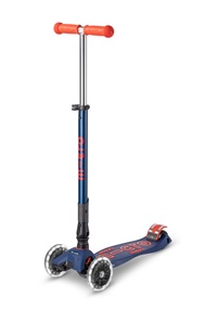 Micro Kickboard - Maxi Deluxe Foldable LED - Three Wheeled, Lean-to-Steer, Fold-to-Carry Swiss-Desig