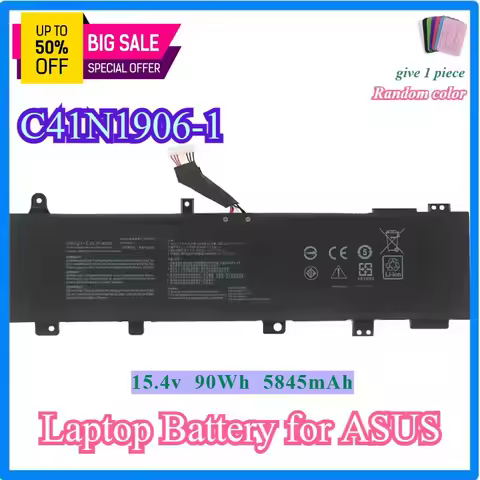 C41N1906-1 Laptop Battery for ASUS TUF Gaming A15 FA506 FA506II FA506QR 2021 F15 FX506 FX506H FX506H