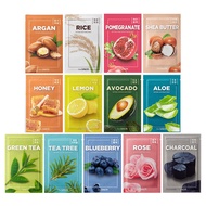 [the SAEM] Natural Facial Mask Sheet 21ml 13 Pack - Korean Skincare Moisturizing and Nourishing Faci